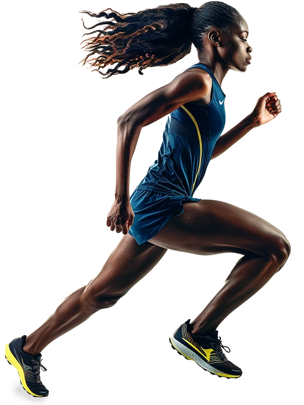 Athlete running